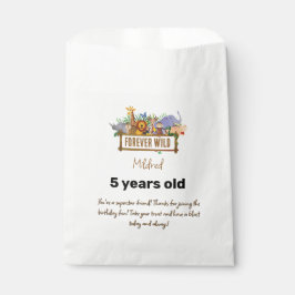 Forever Wild Birthday Favor Bag Geschenktütchen