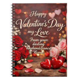 'Forever Your Valentine' Spiral-Notizbuch Notizblock