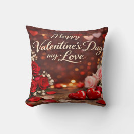 'Forever Your Valentine' Throw Pillow Kissen