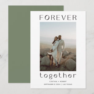 Forever Zage Green Wedding Ankündigung