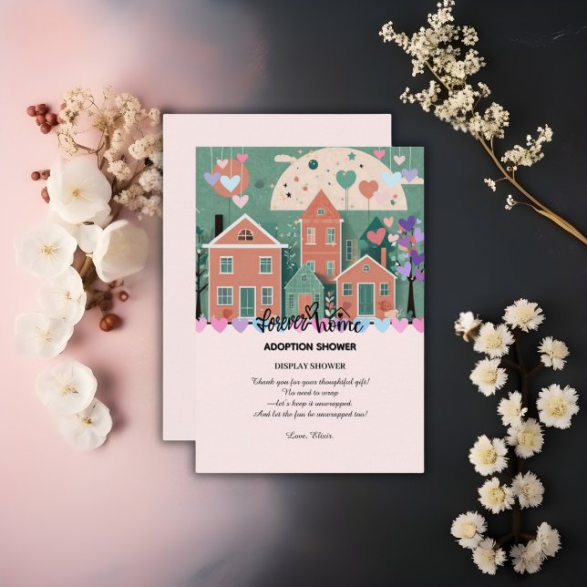 Forever Zuhause Pastel Hearts Adoption Foster Show Begleitkarte (Von Creator hochgeladen)