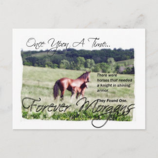 ForeverMorgans Fairytale Morgan Mare and Foal Postkarte