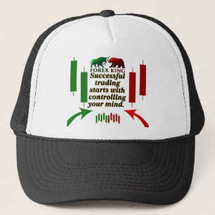 Forex King Trading Motivation Cap - Bull and Bear Truckerkappe