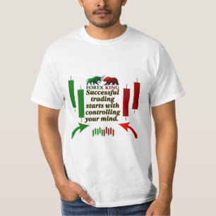 Forex King Trading Motivation t sh- Bull and Bear T-Shirt
