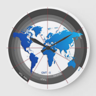 Forex Markets Timezone Clock GMT-5 Große Wanduhr