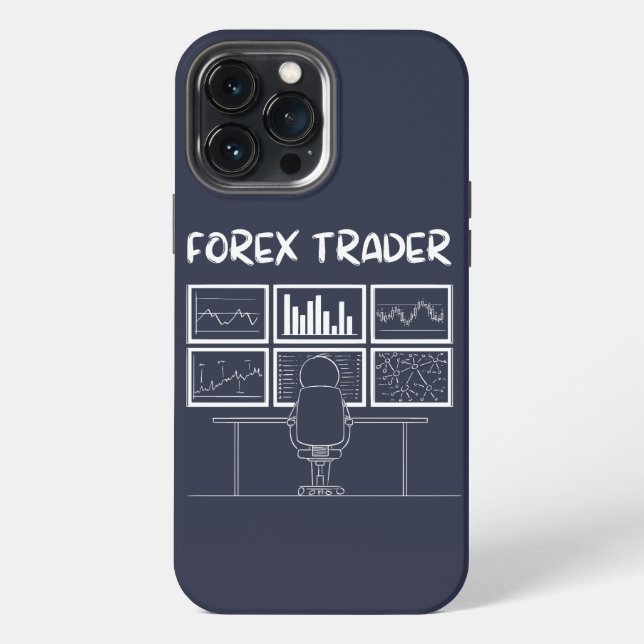 Forex Trader Funny Logo iPhone Hülle (Rückseite)