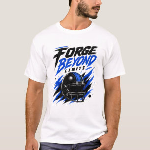 Forge Beyond Limits Football Helm Design   Motiv T-Shirt