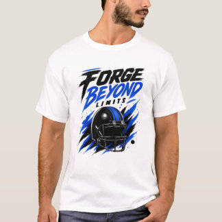 Forge Beyond Limits Football Helm Design | Motiv T-Shirt