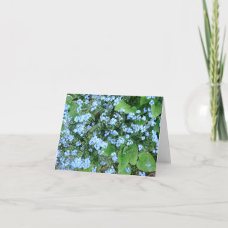 *Forget-Me-Not* leeres Notecards Karte