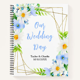 Forget-Me-Nots Daisies Floral Wedding Planner Notizbuch