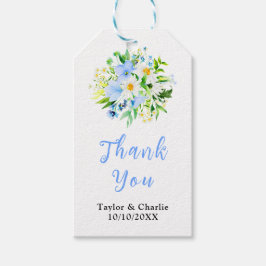 Forget-Me-Nots Floral Wedding Thank You Geschenkanhänger