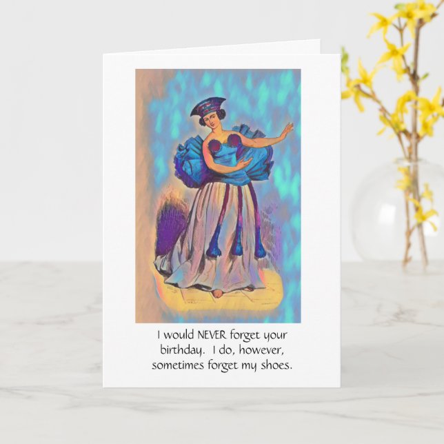 FORGETFUL FRIEND/ HAPPY BIRTHDAY KARTE (Gelbe Blume)