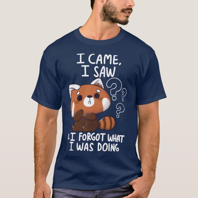 Forgetful Red Panda family T-Shirt (Vorderseite)
