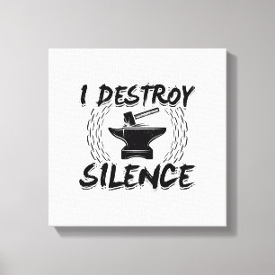 Forging Hobby   Blacksmith Craft Work Forge Gift Leinwanddruck