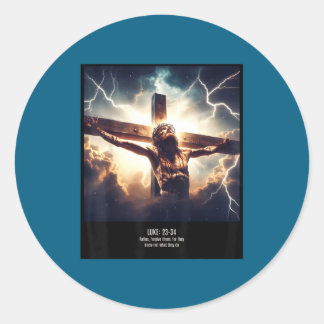 Forgive Know Not What Runder Aufkleber