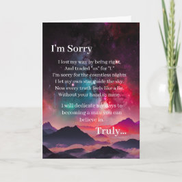 Forgive Me I'm Sorry Card Karte
