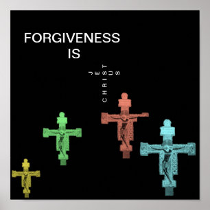 FORGIVENEDIG IST JESUS CHRIST POSTER