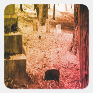 Forgotten Grave Quadratischer Aufkleber