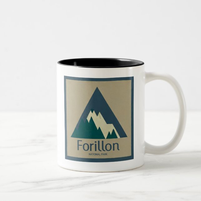 Forillon National Park Rustic Zweifarbige Tasse (Rechts)