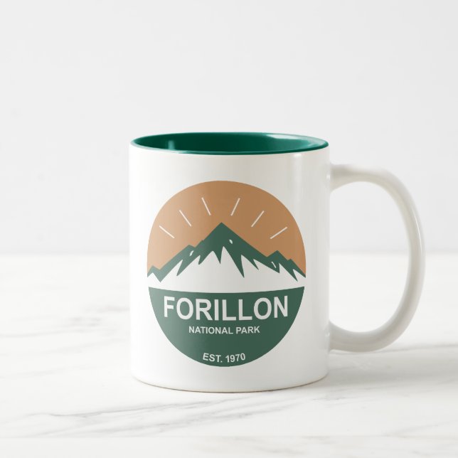 Forillon-Nationalpark Zweifarbige Tasse (Rechts)