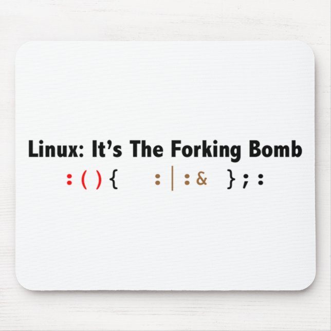 fork_bomb_black.png mousepad (Vorne)
