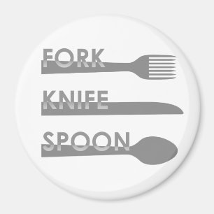Fork Knife Spoon Magnet