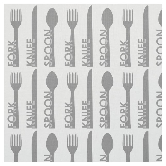 Fork Knife Spoon Stoff (Muster)