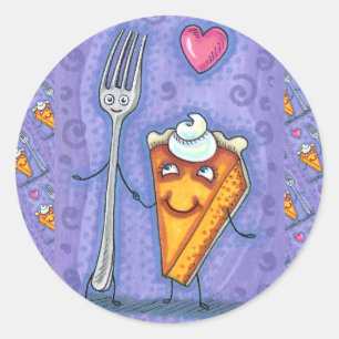 FORK & PUMPKIN PIE, FÜR EINEN ANDEREN GEFÜHRT, ROM RUNDER AUFKLEBER
