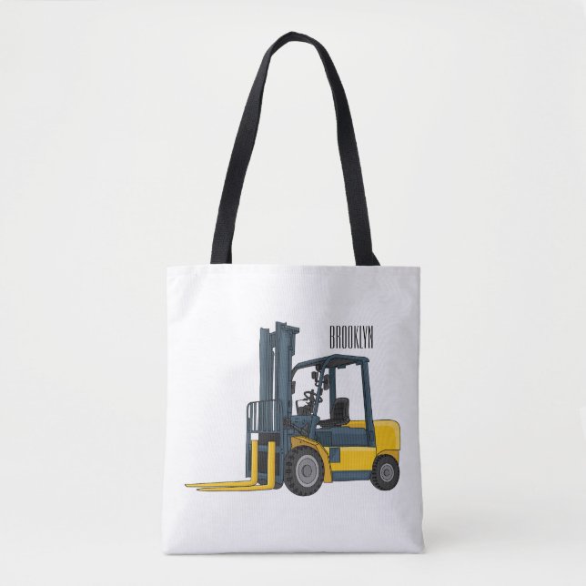 Forklift cartoon illustration (Vorderseite)