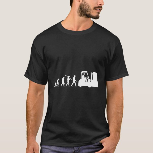 Forklift Hu Evolution Warehouse Gabelstapler T-Shirt (Vorderseite)