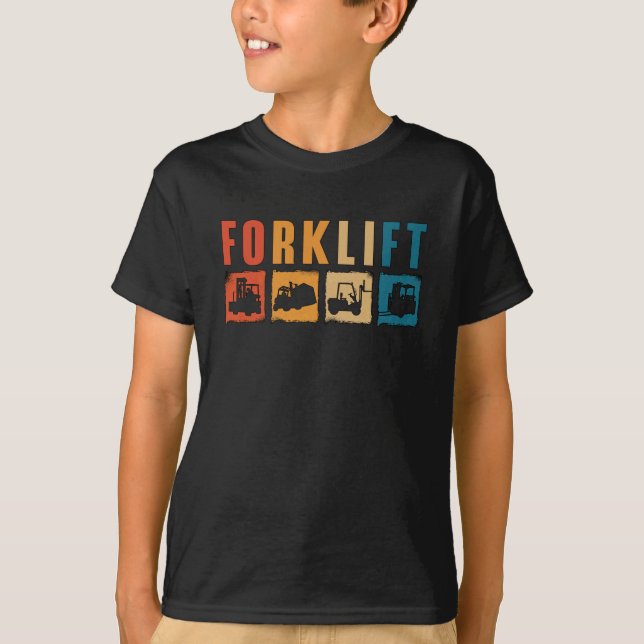 Forklift Operator Forklift Quote Driver Worker T-Shirt (Vorderseite)
