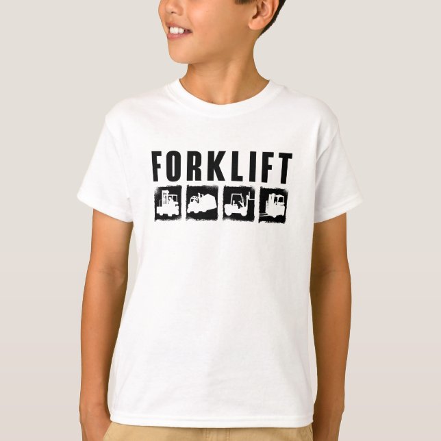Forklift Quote Forklift Operator Driver Worker T-Shirt (Vorderseite)