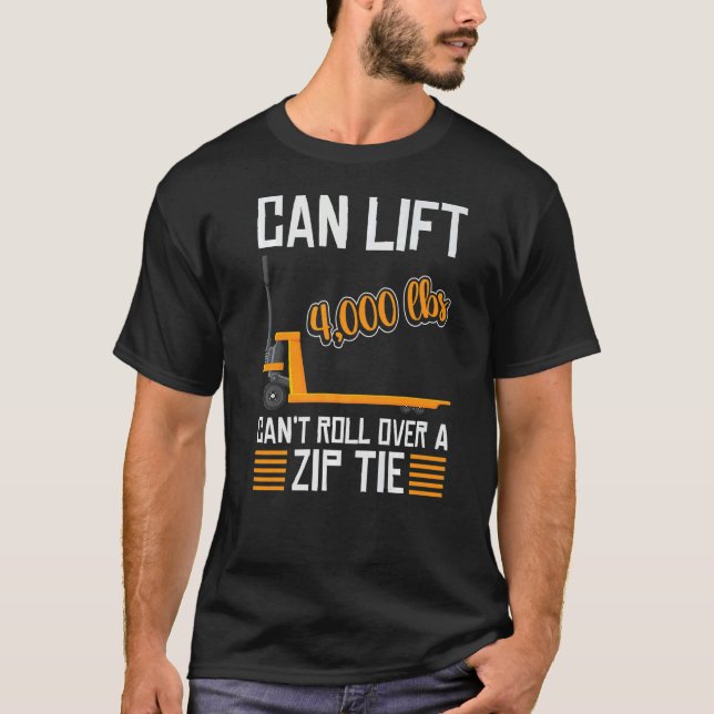 forklift user pallet truck cant govover it warehoi T-Shirt (Vorderseite)