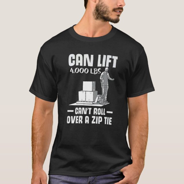 forklift user pallet truck cant govover it warehoi T-Shirt (Vorderseite)