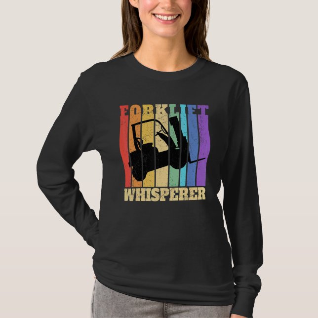 Forklift Whisperer Warehouse Gabelstapler T-Shirt (Vorderseite)