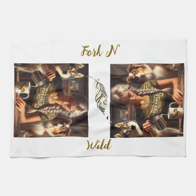 ForknWild Kitchen Towl Geschirrtuch (Horizontal)