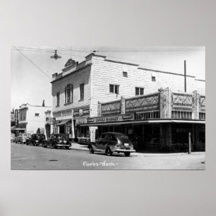 Forks, WashingtonA Street SceneForks, WA Poster