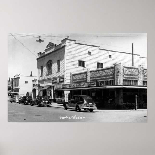 Forks, WashingtonA Street SceneForks, WA Poster (Vorne)