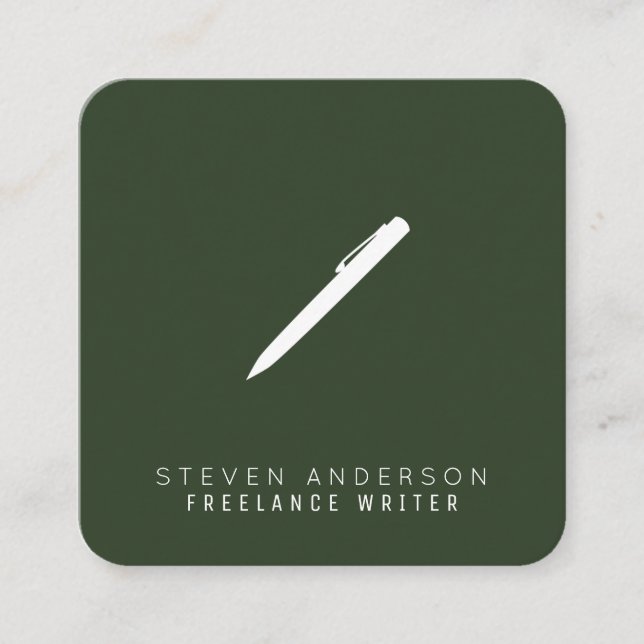 Form des App-Symbols mit Logo Quadratische Visitenkarte (Vorderseite)