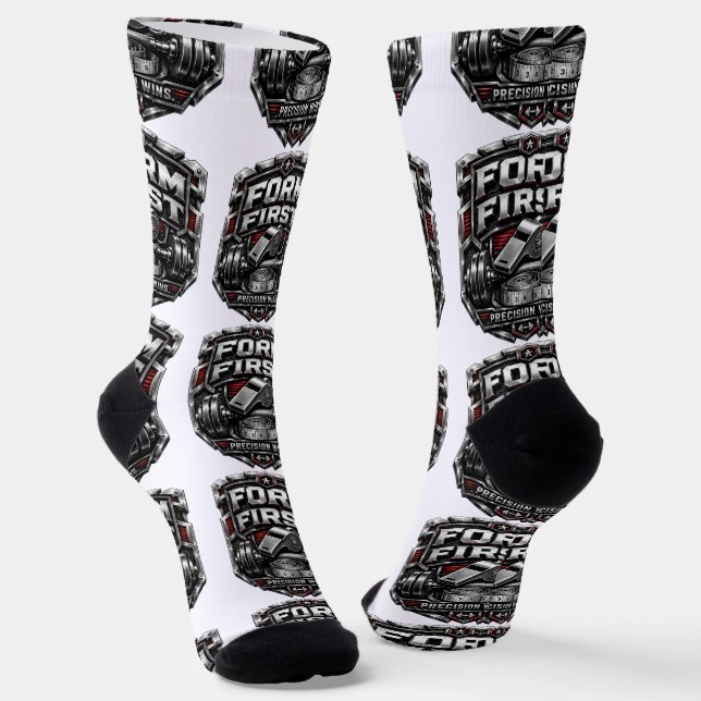 Form First Metallisches Fitness-Abzeichen-Illustra Socken (Gewinkelt)