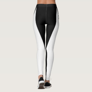 Form & Kurven Zwei farbige Leggings - Schwarz & We
