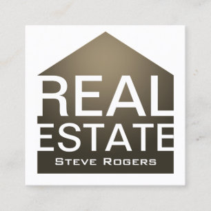 Form-Rahmenabdeckung des Haus-Zuhause grafische Quadratische Visitenkarte