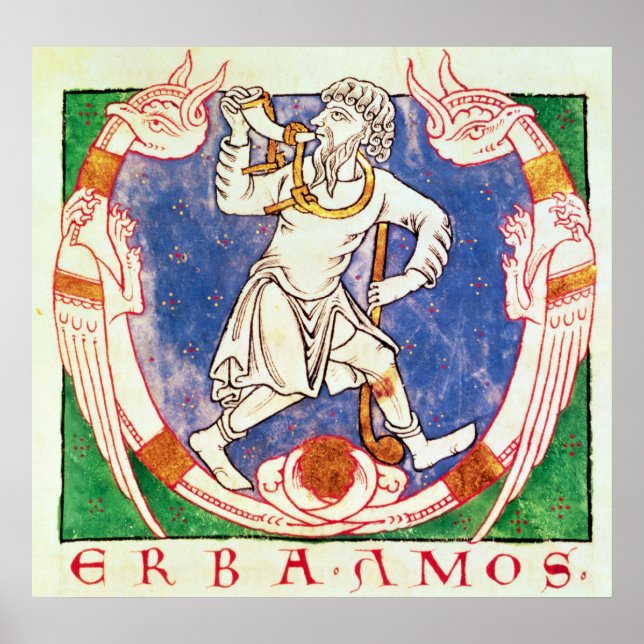 Form von zwei geflügelten Lebewesen mit Verstricku Poster (Vorne)