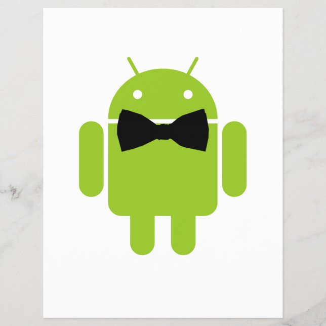 Formal AReifen Green Android Robot Flyer (Vorne)