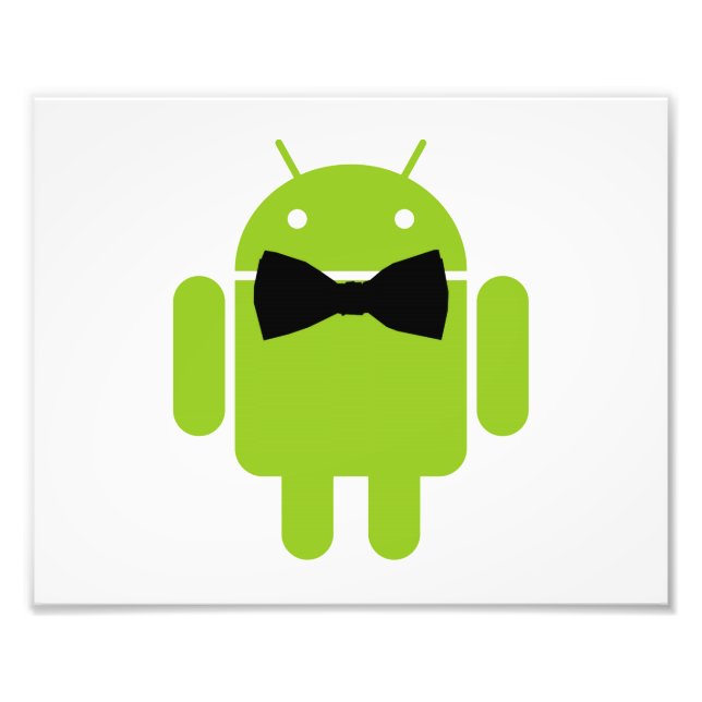 Formal AReifen Green Android Robot Fotodruck (Vorne)