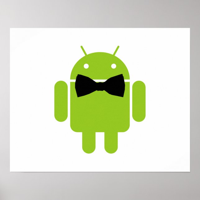 Formal AReifen Green Android Robot Poster (Vorne)