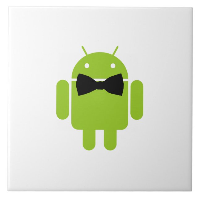 Formal Bow Krawatte Android Robot Icon Fliese (Vorderseite)