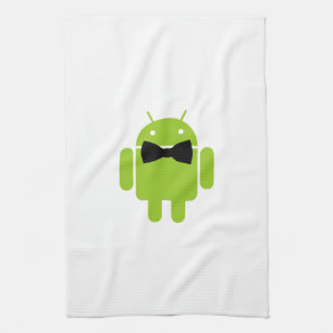Formal Bow Krawatte Android Robot Icon Handtuch