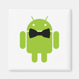 Formal Bow Krawatte Android Robot Icon Magnet