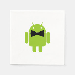Formal Bow Krawatte Android Robot Icon Serviette